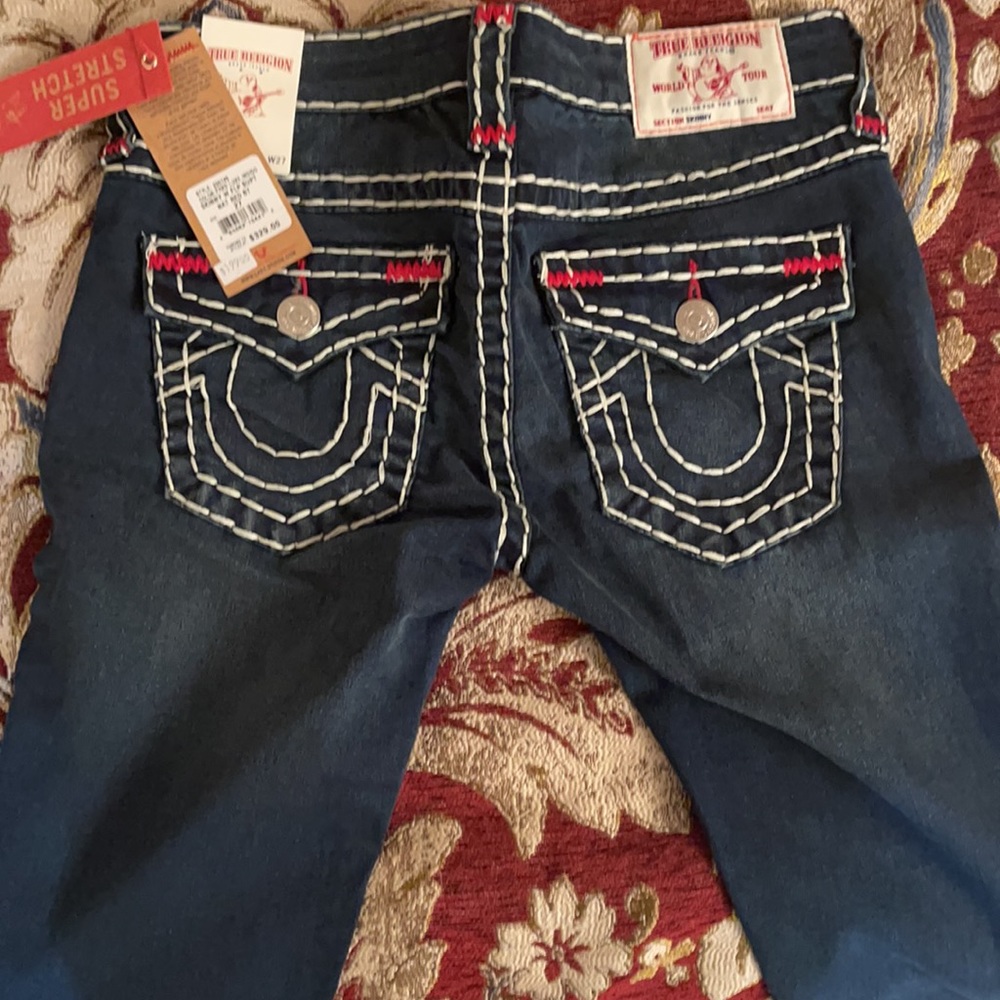 NWT True Religion Jeans Skinny Luxe Indigo Size 27